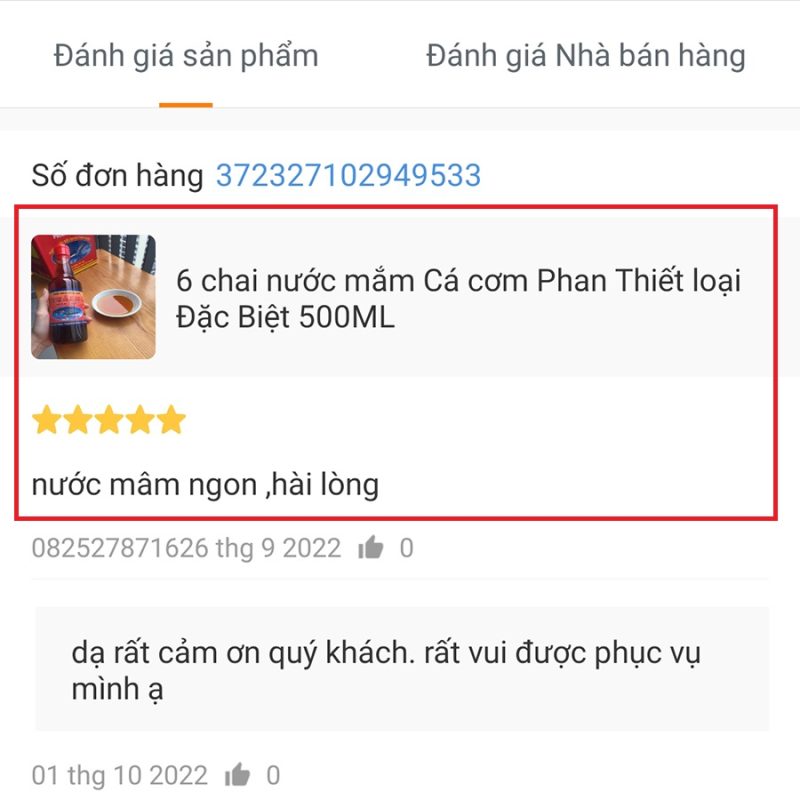 PHẢN HỒI KHÁCH HÀNG 59 nuoc mam truyen thong phan thiet 5