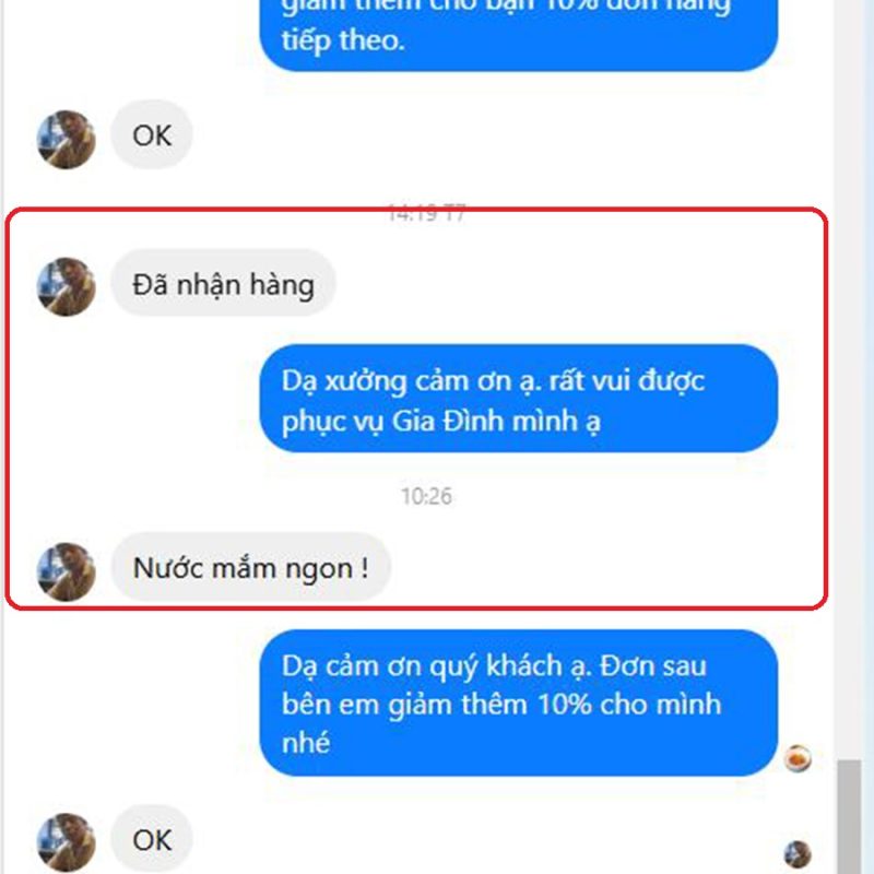 PHẢN HỒI KHÁCH HÀNG 33 Nước mắm truyền thống phan thiết