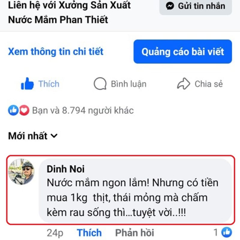 PHẢN HỒI KHÁCH HÀNG 22 Nước mắm truyền thống phan thiết