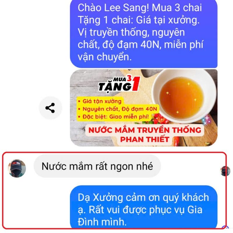 PHẢN HỒI KHÁCH HÀNG 43 Nước mắm truyền thống phan thiết