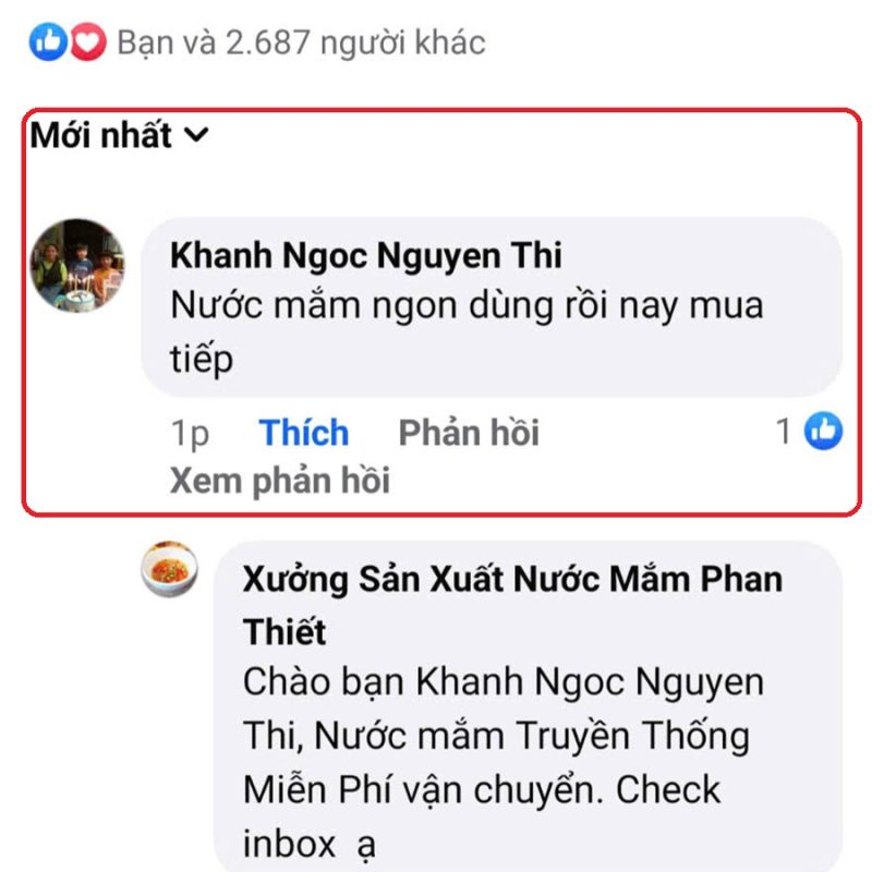 PHẢN HỒI KHÁCH HÀNG 37 Nước mắm truyền thống phan thiết